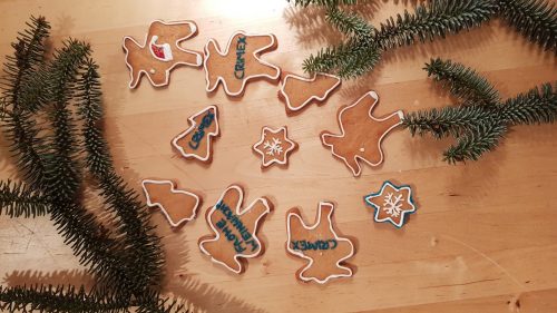 Lebkuchen als Schmuck für den Weihnachtsbaum